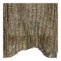 Más Animale Womens Open-Knit Top S Brown Metallic Lightweight