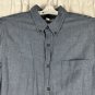 Club Room Mens Blue Slim Fit Button Down Shirt Size Large Cotton