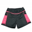 Sugar Pocket Womens Athletic Shorts Size S Gray & Pink Stretchy Lightweight Sugar Pocket Womens Athletic Shorts Size S Gray & Pink Stretchy Lightweight