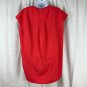 Liz Claiborne Womens Red Sleeveless V-Neck Polyester Blouse Top Size Medium