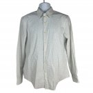 Van Heusen Flex Mens Slim Fit Button-Down Shirt Size M White Dot Print Van Heusen Flex Mens Slim Fit Button-Down Shirt Size M White Dot Print