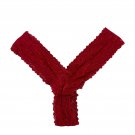 Red Lace Womens Thong Underwear - Size L - 85% Polyamide 15% Elastane Red Lace Womens Thong Underwear - Size L - 85% Polyamide 15% Elastane