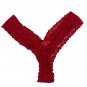 Red Lace Womens Thong Underwear - Size L - 85% Polyamide 15% Elastane