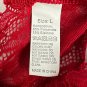 Red Lace Womens Thong Underwear - Size L - 85% Polyamide 15% Elastane