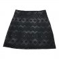 Athleta Womens XS Black Geometric Pattern Skirt Polyester Spandex Blend