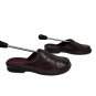 Croft & Barrow Womens Burgundy Leather Slide-On Mules WMS 11 Medium