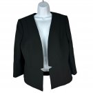 Tahari Arthur S. Levine Black Open-Front Blazer Jacket Size 12 Tahari Arthur S. Levine Black Open-Front Blazer Jacket Size 12