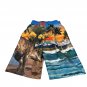 Op Kids Swim Trunks Dinosaur Sunset Beach Graphic Size LG 10-12 Elastic Waist