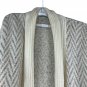 Country Concepts Plus Size 20W Cream Chevron Knit Cardigan Open Front Cozy Style