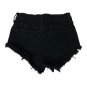KanCan Womens Black Distressed High Rise Frayed Hem Denim Shorts Size W5 26