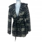 Kira Hooded Belted Tribal Print Jacket Warm & Stylish Outerwear Size Medium Kira Hooded Belted Tribal Print Jacket Warm & Stylish Outerwear Size Medium