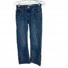 Levis 505 Regular Fit Womens Jeans 14 Slim W25 L27 Cotton Blend Denim Blue