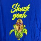 Port & Company Mens XL Tank Top Shuck Yeah Blue Graphic Cotton Casual Fun Design Port & Company Mens XL Tank Top Shuck Yeah Blue Graphic Cotton Casual Fun Design