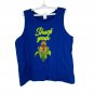 Port & Company Mens XL Tank Top Shuck Yeah Blue Graphic Cotton Casual Fun Design