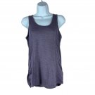 Gaiam Womens Purple Racerback Tank Top W/ Ruched Sides S Gaiam Womens Purple Racerback Tank Top W/ Ruched Sides S