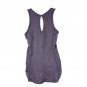 Gaiam Womens Purple Racerback Tank Top W/ Ruched Sides S