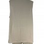 Sleeveless Beige Lounge Set Women&acirc;��s Small 2-Piece Top & Ribbed Knit Shorts