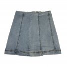 Forever 21 Womens Light Wash Denim Mini Skirt With Back Zipper Closure Size 28