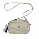 Apt. 9 Women's Double Zip Safe Keeper Wallet Crossbody Bag Bone White