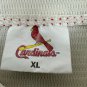 St. Louis Cardinals XL Baseball Jersey Cream Polyester Scott Credit Union Patch