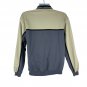 David Taylor Mens Long Sleeve Polo Shirt Size M Colorblock Khaki Gray