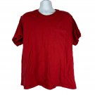 Eddie Bauer Mens Red Cotton Short Sleeve Pocket T-Shirt XXL Casual Classic Fit
