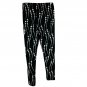 Black & White Geometric Patterned Leggings By Gold Medal International Size M