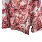Terra & Sky Womens Plus Size Coral Paisley Short Sleeve Top Size 1X 16W-18W
