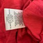 Grayson Womens Red Crochet Lace Tunic Top Size 1X 3/4 Sleeve Cotton Blend