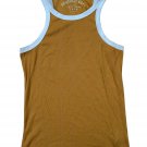 Aero Seriously Soft Womens Heritage Tank Top Medium Gold Ribbed Sleeveless