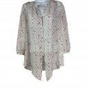 Maurices Womens Multicolor Sheer Printed Button-Front Blouse Size Medium Maurices Womens Multicolor Sheer Printed Button-Front Blouse Size Medium