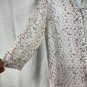 Maurices Womens Multicolor Sheer Printed Button-Front Blouse Size Medium