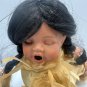 Porcelain Doll In Traditional Native-Inspired Outfit With Braided Hair & Fringe