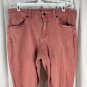 Universal Thread Raw Hem Straight Leg Jeans Women Size 12/31R Mid Rise Pink