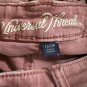 Universal Thread Raw Hem Straight Leg Jeans Women Size 12/31R Mid Rise Pink