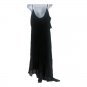 Xhilaration Womens Black Midi Dress M Ruffled Layer Adjustable Straps Polyester