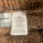 Alfred Dunner Womens Petite Sweater PS Brown Chunky Knit Shawl Collar Button