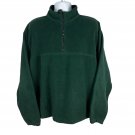ProSpirit Green Half-Zip Fleece Pullover Mens Size L Lightweight Casual Warm Top