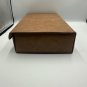 Service Mfg. Co. Brown Briefcase Cassettte Holder Case USA Vintage