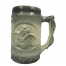 Vintage Budweiser King Of Beers Glazed Ceramic Beer Stein Mug Collectible