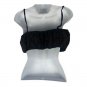 Zara Black Ruched Cotton Cropped Top With Adjustable Straps Size XL