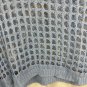 Open Knit Light Blue Women&acirc;��s Sweater 4XL Long Sleeve Crew Neck Casual