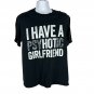 Port & Company Black Cotton Graphic T-Shirt I Have A Psychotic Girlfriend Size L