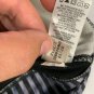 Reebok Womens L/G Long-Sleeve Black Striped Hooded Pullover Top Athleisure