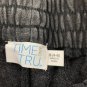 Time And Tru Womens Elastic Waist Casual Shorts Size S Black Cotton Lounge Wear