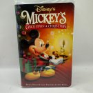 Disneys Mickeys Once Upon A Christmas VHS 1999 Black Clamshell Animated Holiday