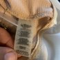 Calvin Klein Womens XS Beige Long Sleeve Sweater Layered Look White Hem Gold