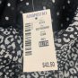 Aeropostale Womens Sleeveless Sheer Button-Down Blouse XL Animal Print