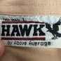 Vintage Hawk Mens Tall Man L Short Sleeve Shirt Button-Up Two Front Pockets