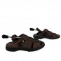 Nunn Bush Mens Fisherman Style Leather Sandals Size 10M Brown With Black Soles